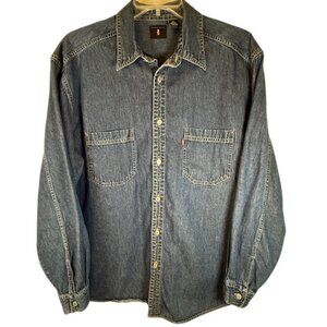 Levi's Vintage Red Tab Denim Shirt Chest Pockets Shacket  Size XL w/defect